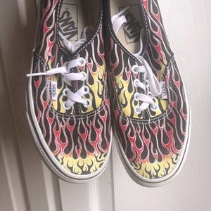 Vans flame shoes